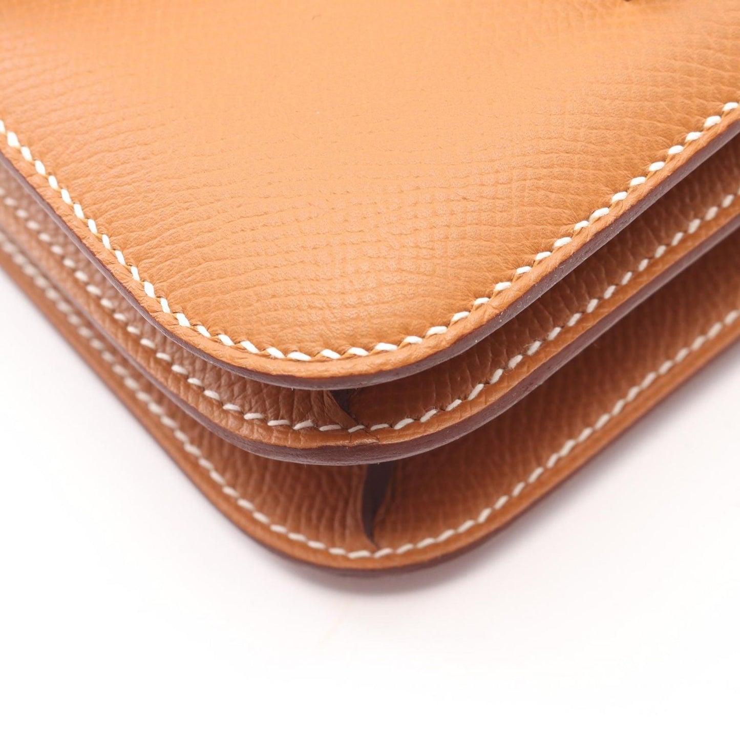 Hermes Shoulder Bag Constance 3 Mini Gold Leather Calf — view 6