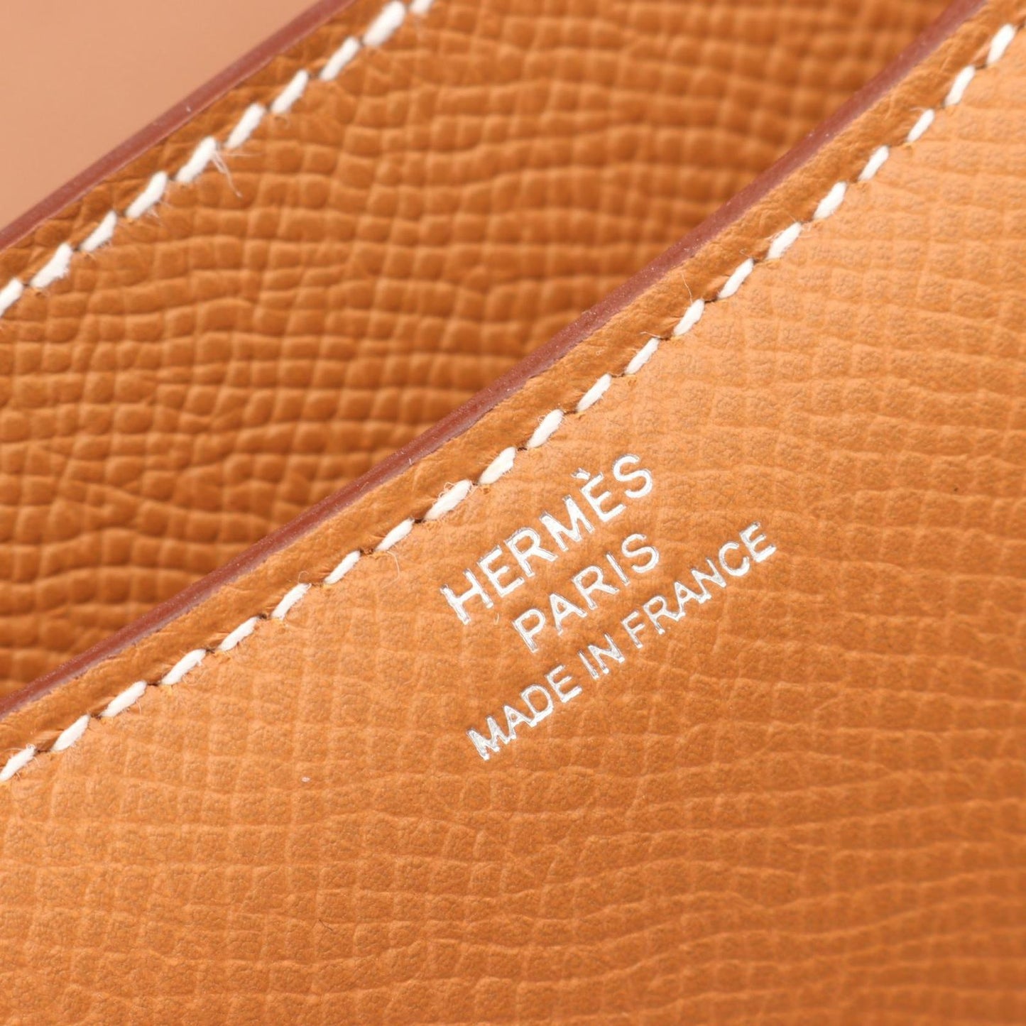 Hermes Shoulder Bag Constance 3 Mini Gold Leather Calf — view 4