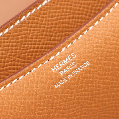Hermes Shoulder Bag Constance 3 Mini Gold Leather Calf — view 4