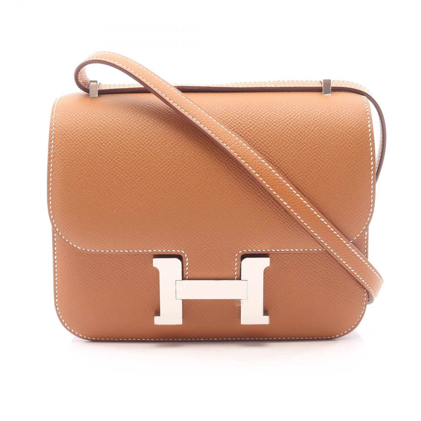 Hermes Shoulder Bag Constance 3 Mini Gold Leather Calf