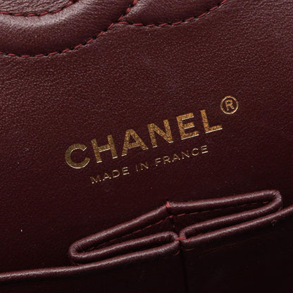 Chanel Shoulder Bag Quilted Double Flap Black Caviar Leather Chain — view 4