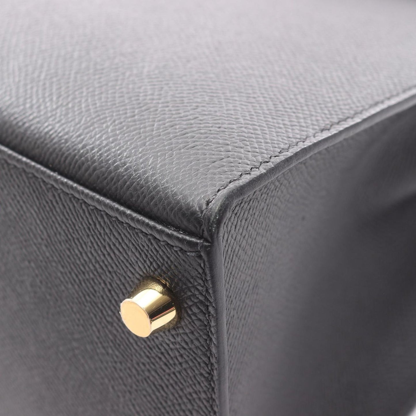 Hermes Handbag Kelly 28 Sellier 2-Way Black Leather Calf — view 7