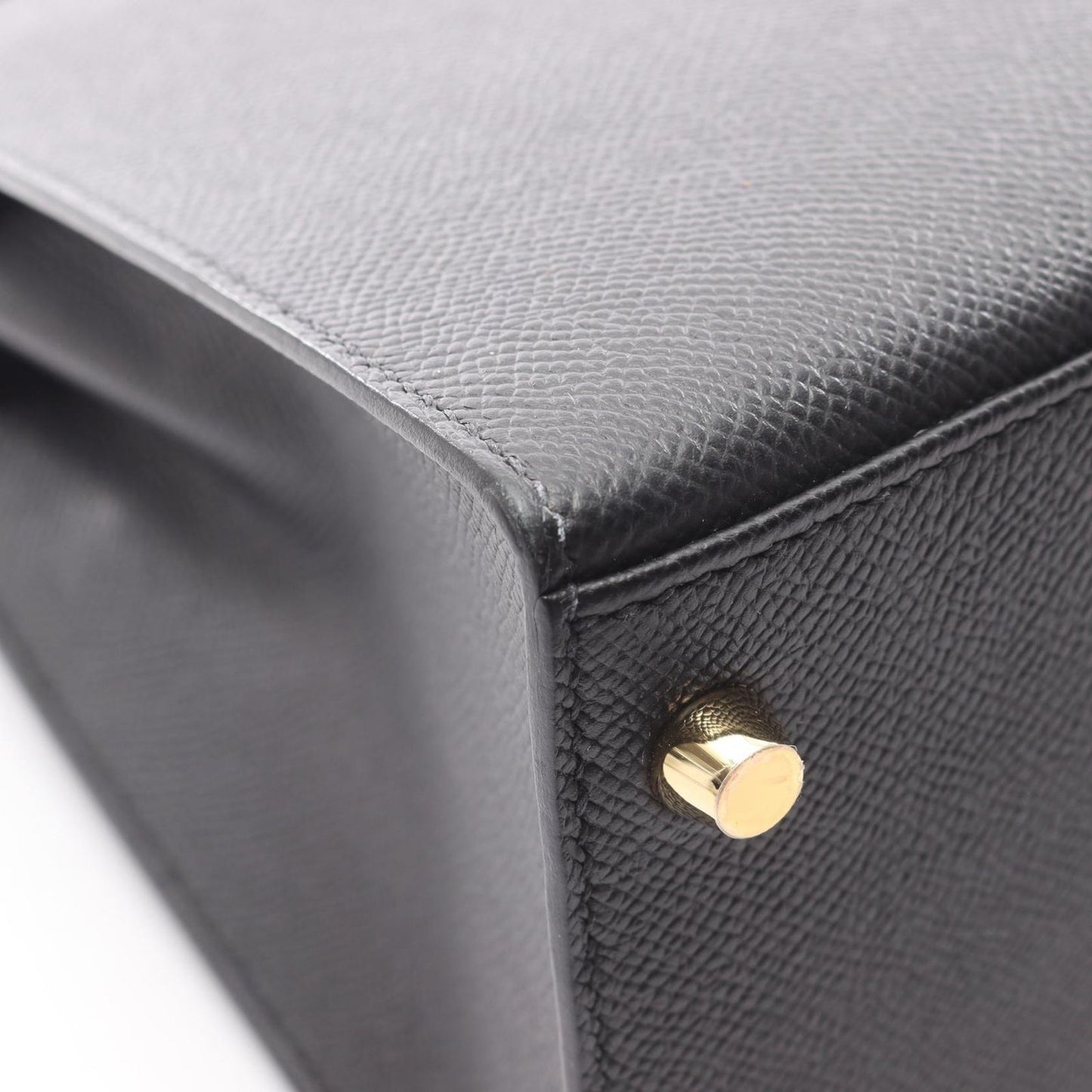 Hermes Handbag Kelly 28 Sellier 2-Way Black Leather Calf — view 9