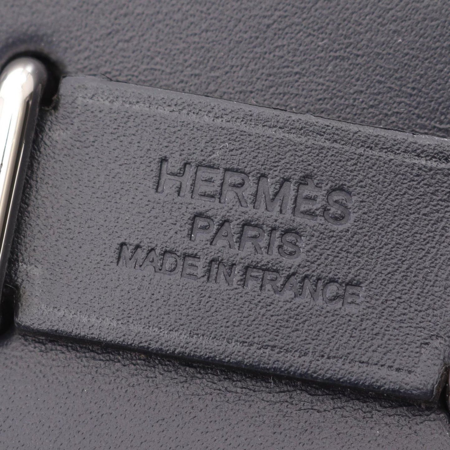 Hermes Shoulder Bag Herbag Zip Mini Black Blue New Canvas Leather Zip PM — view 4