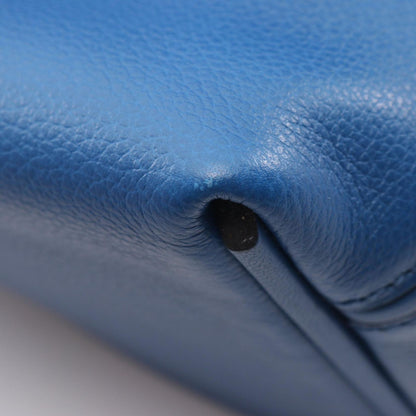 Hermes Handbag 24 Van Quatre 21 Verso Mini 2-Way Blue France Leather Calf Sac — view 6