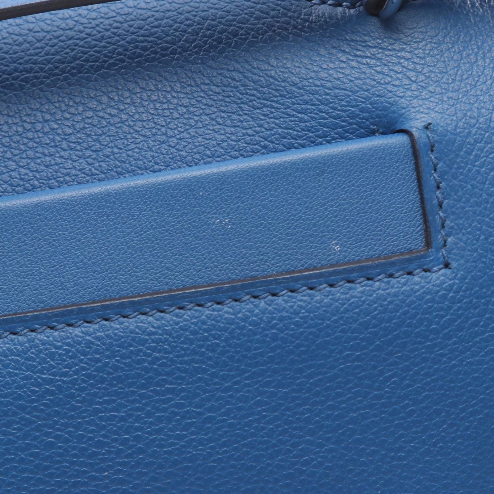 Hermes Handbag 24 Van Quatre 21 Verso Mini 2-Way Blue France Leather Calf Sac — view 7