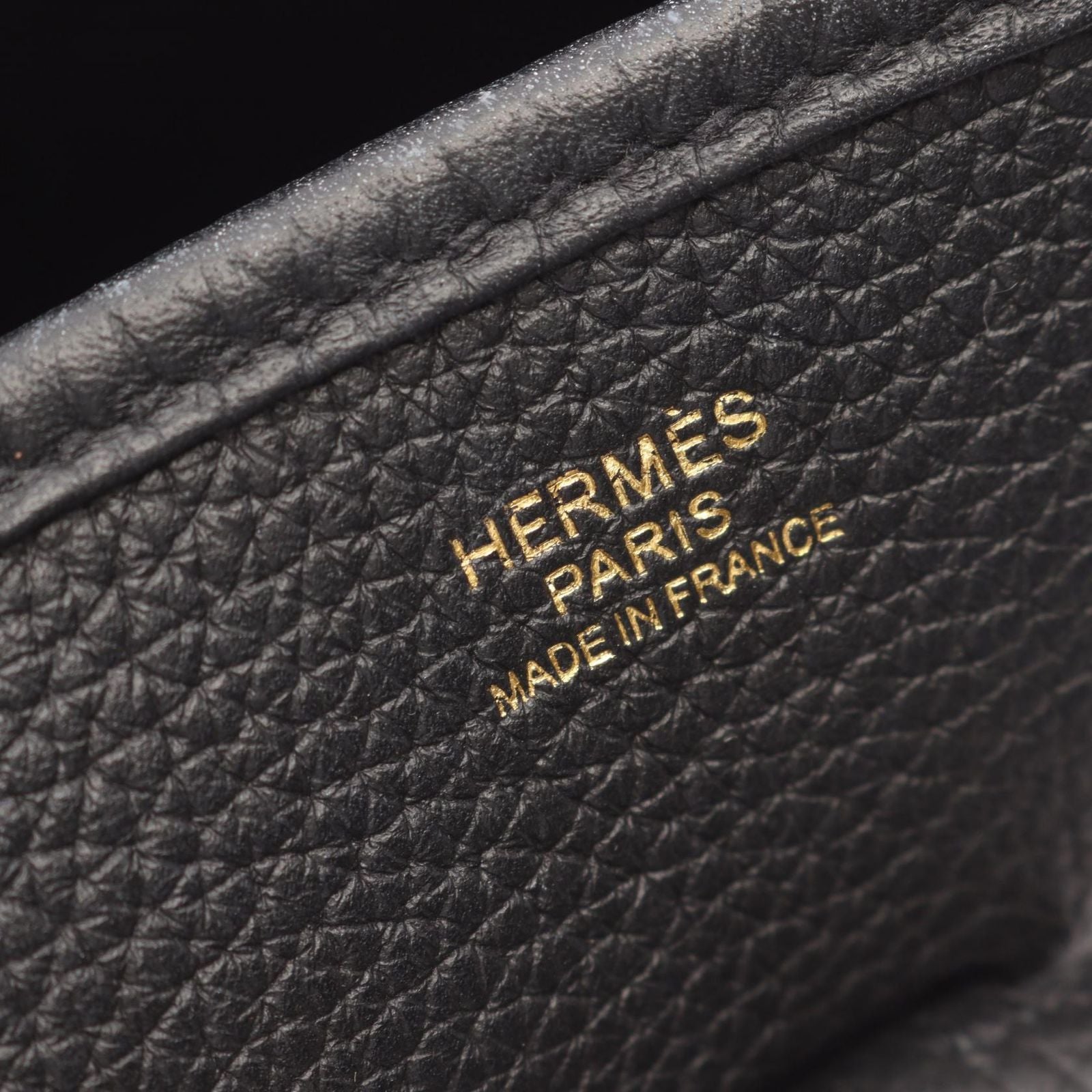 Hermes Shoulder Bag Evelyne 3 Trois PM Black Leather — view 4