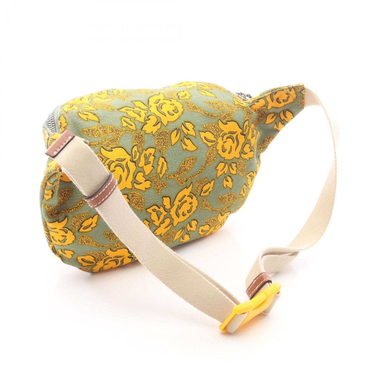 Loewe Waist Bag Paula's Ibiza Anagram Green Yellow Canvas — view 2