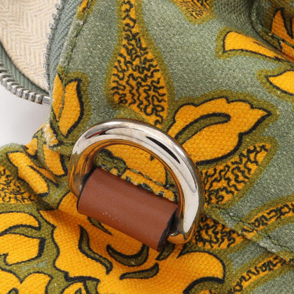 Loewe Waist Bag Paula's Ibiza Anagram Green Yellow Canvas — view 7