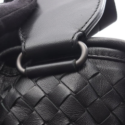 Bottega Veneta Shoulder Bag Intrecciato Black Leather — view 8