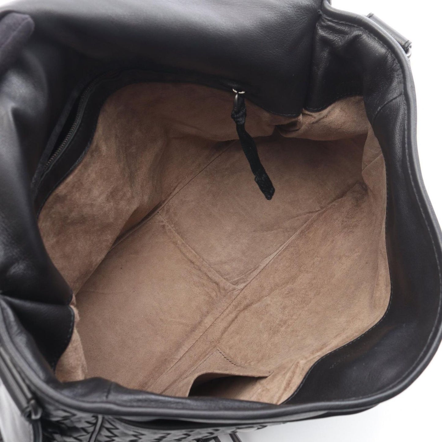 Bottega Veneta Shoulder Bag Intrecciato Black Leather — view 3