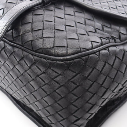 Bottega Veneta Shoulder Bag Intrecciato Black Leather — view 6