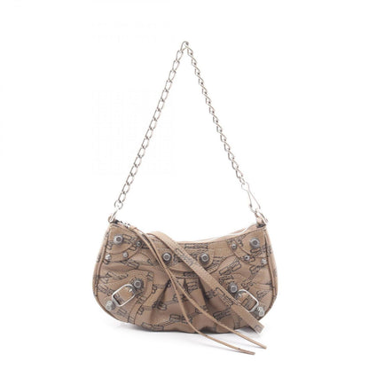 Balenciaga Handbag Cagole Mini BB Mini 2-Way Brown Canvas