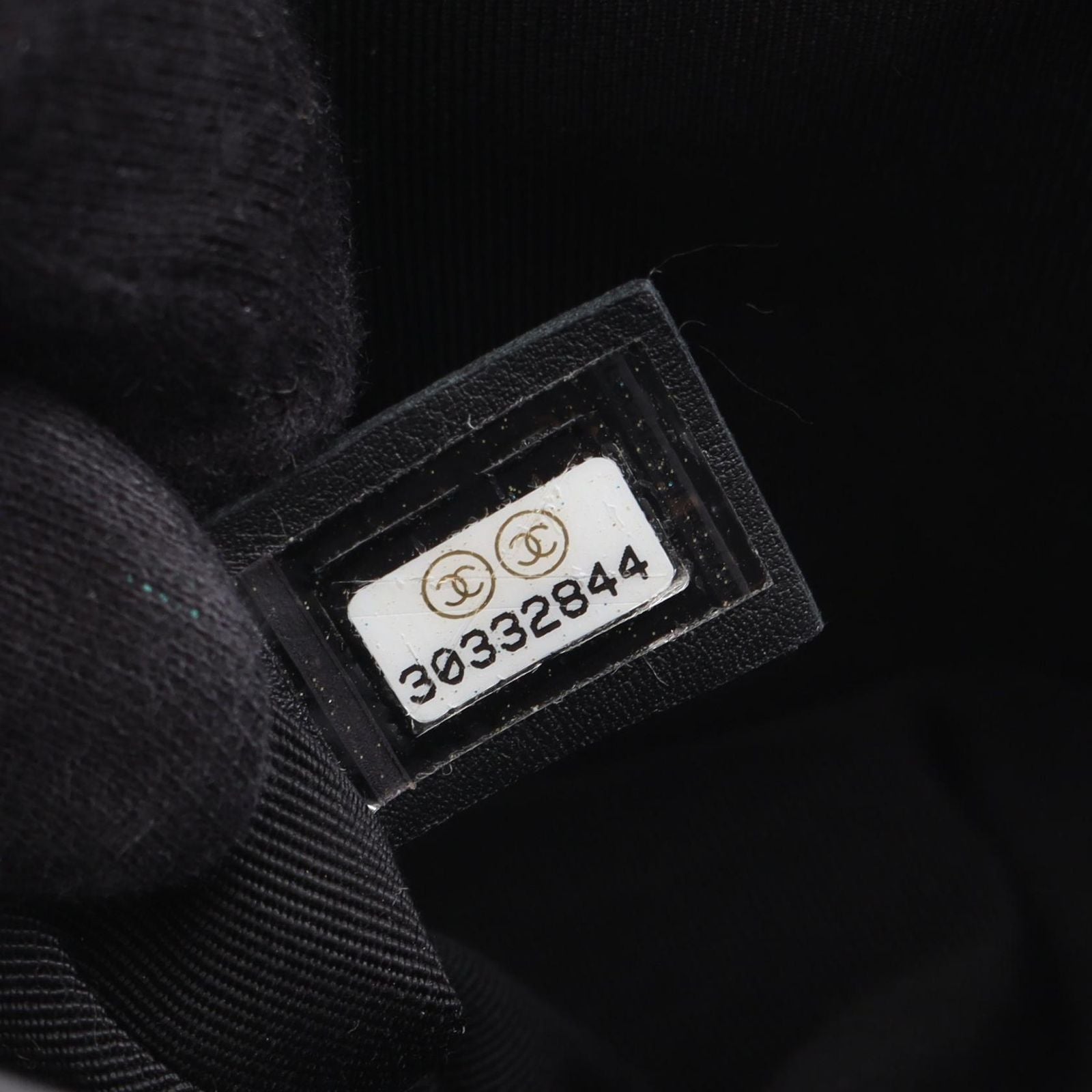 Chanel Shoulder Bag Black Lambskin Chain — view 5