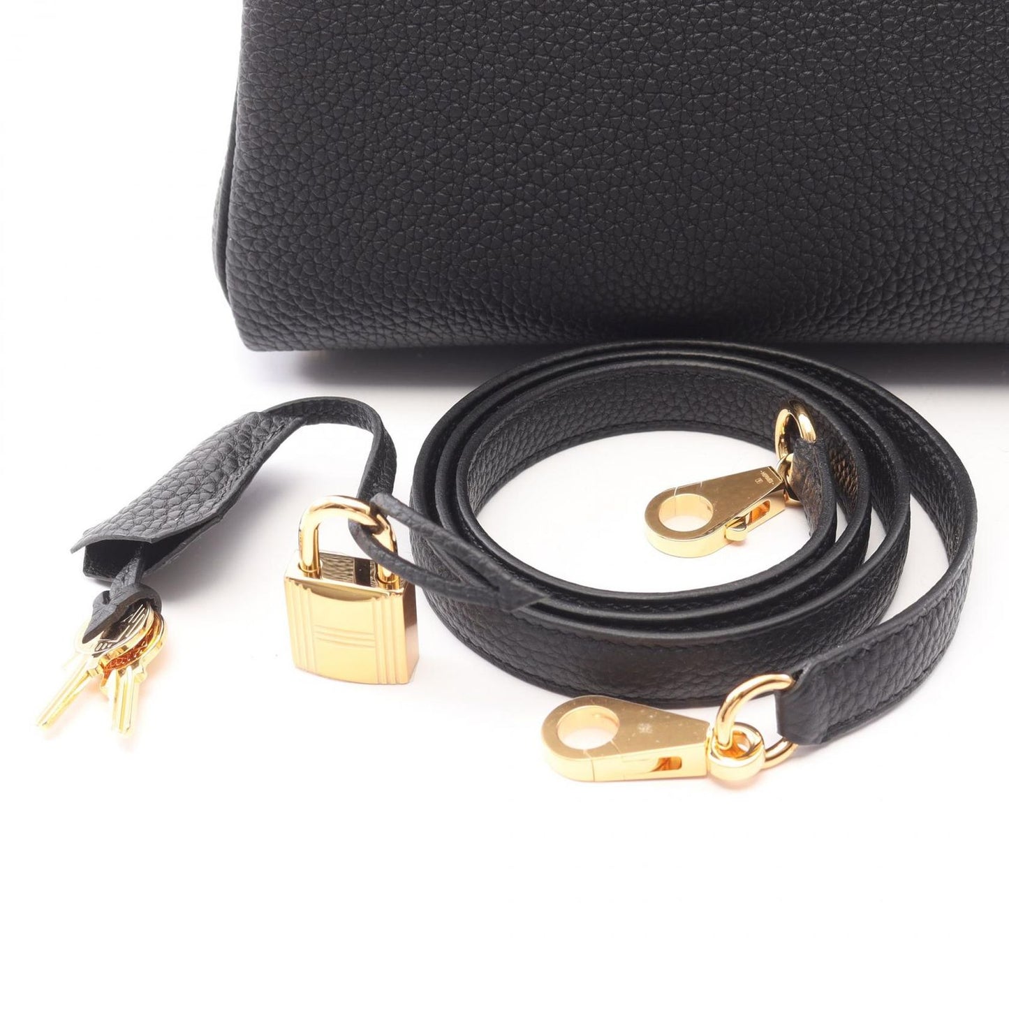 Hermes Handbag Kelly 25 Retourne 2-Way Black Leather — view 5