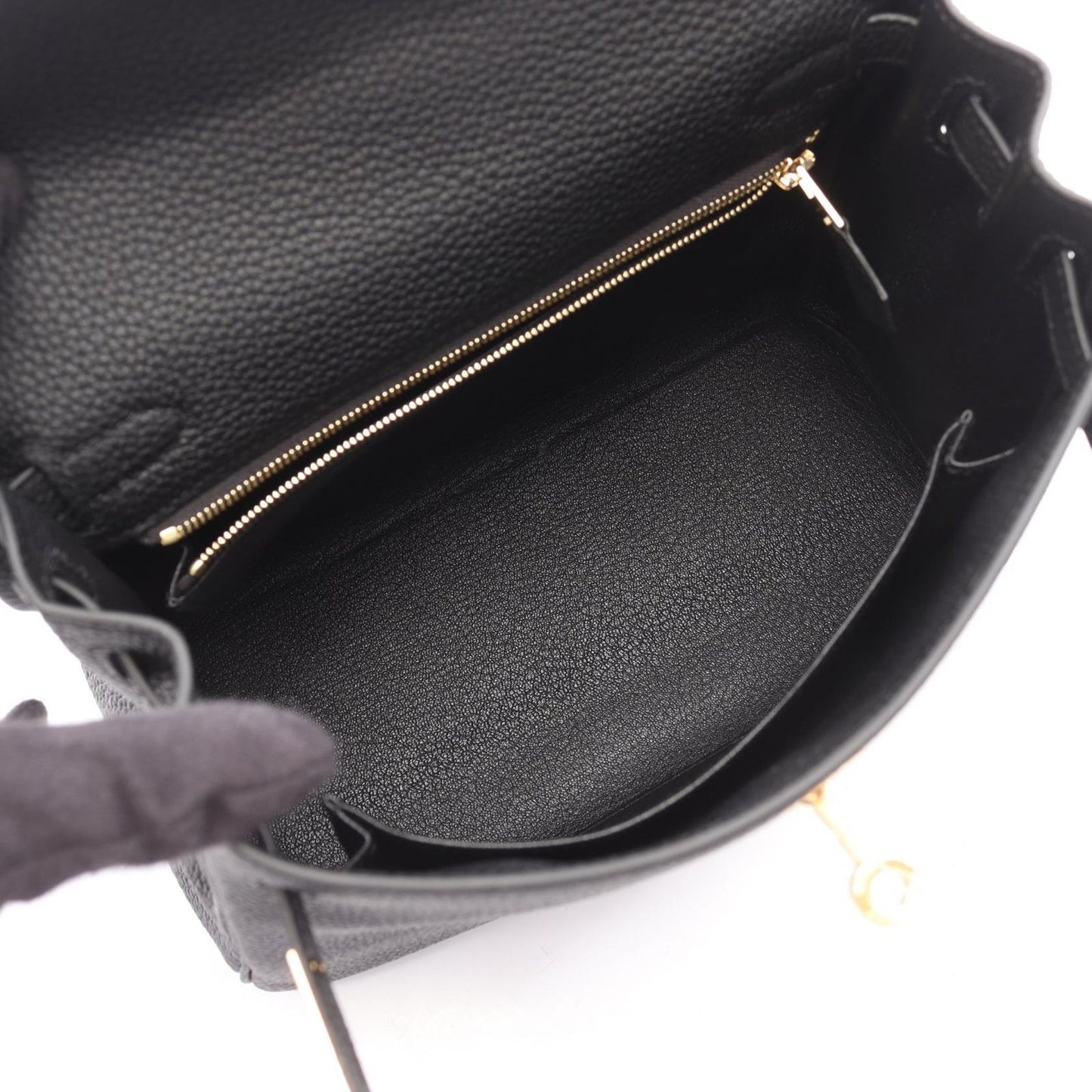 Hermes Handbag Kelly 25 Retourne 2-Way Black Leather — view 3