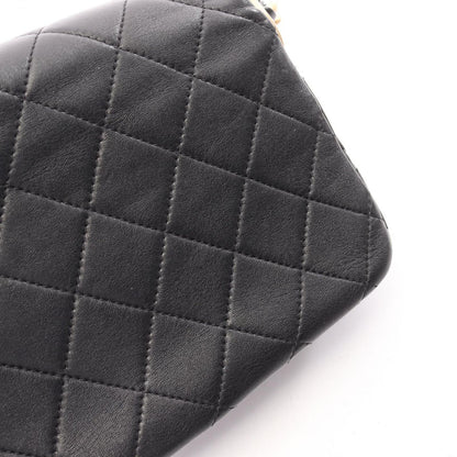 Chanel Shoulder Bag Quilted Small Flap Black Lambskin Chain — view 8