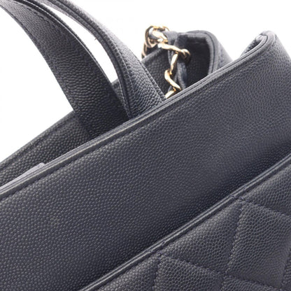Chanel Shoulder Bag Business Affinity Quilted 2-Way Navy Caviar Leather — view 7