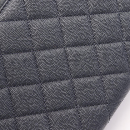 Chanel Shoulder Bag Business Affinity Quilted 2-Way Navy Caviar Leather — view 8