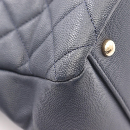 Chanel Shoulder Bag Business Affinity Quilted 2-Way Navy Caviar Leather — view 6