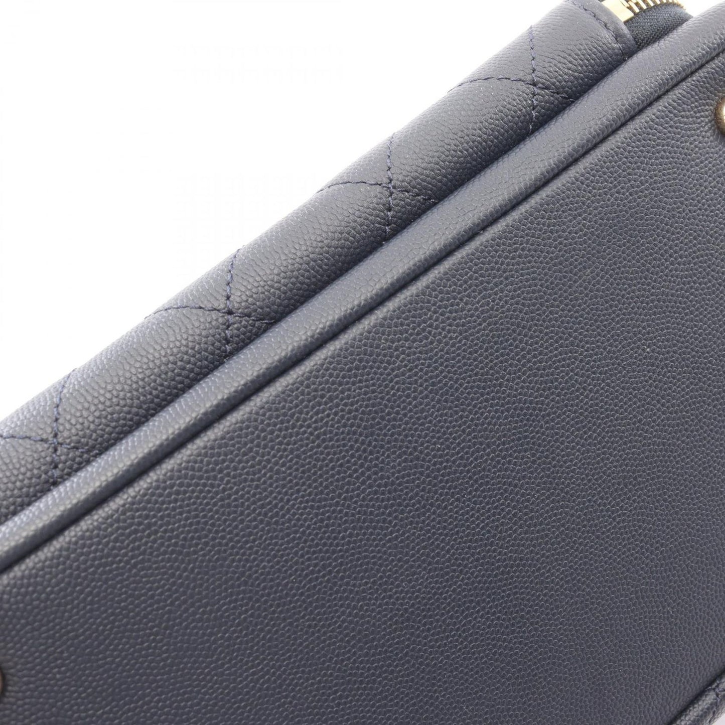 Chanel Shoulder Bag Business Affinity Quilted 2-Way Navy Caviar Leather — view 9