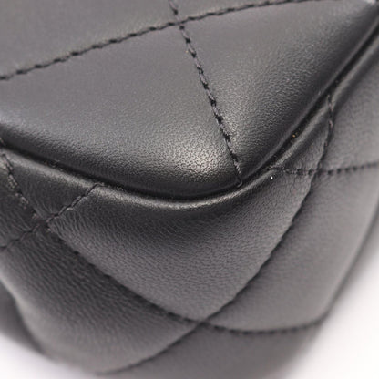 Chanel Shoulder Bag Quilted Black Lambskin Mini Clip Coco Chain — view 6