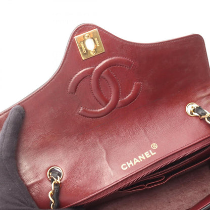 Chanel Shoulder Bag Quilted Vintage Black Lambskin Chain — view 8