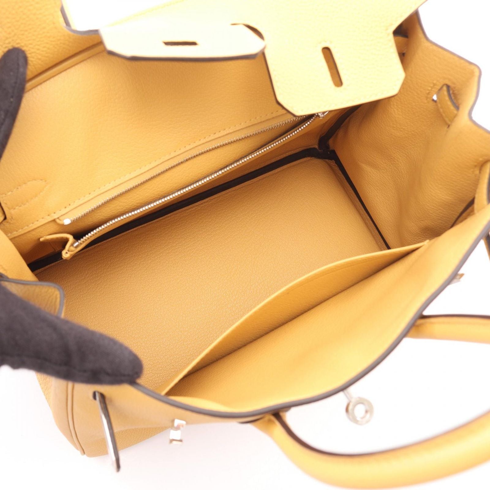 Hermes Handbag Birkin 25 Paille Leather — view 3