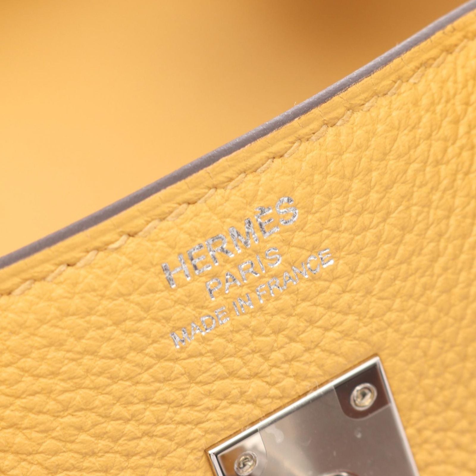Hermes Handbag Birkin 25 Paille Leather — view 4
