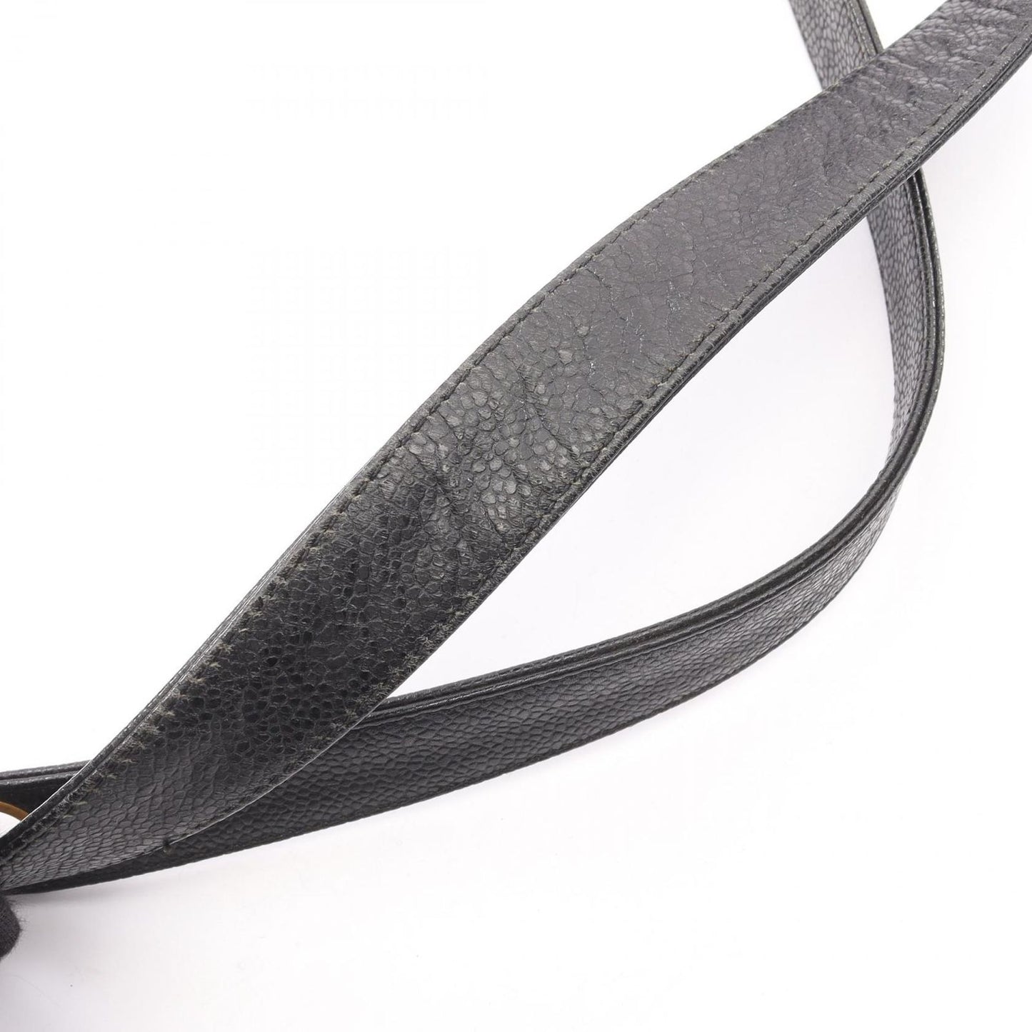 Chanel Tote Triple CC Logo Black Caviar Leather Coco — view 7