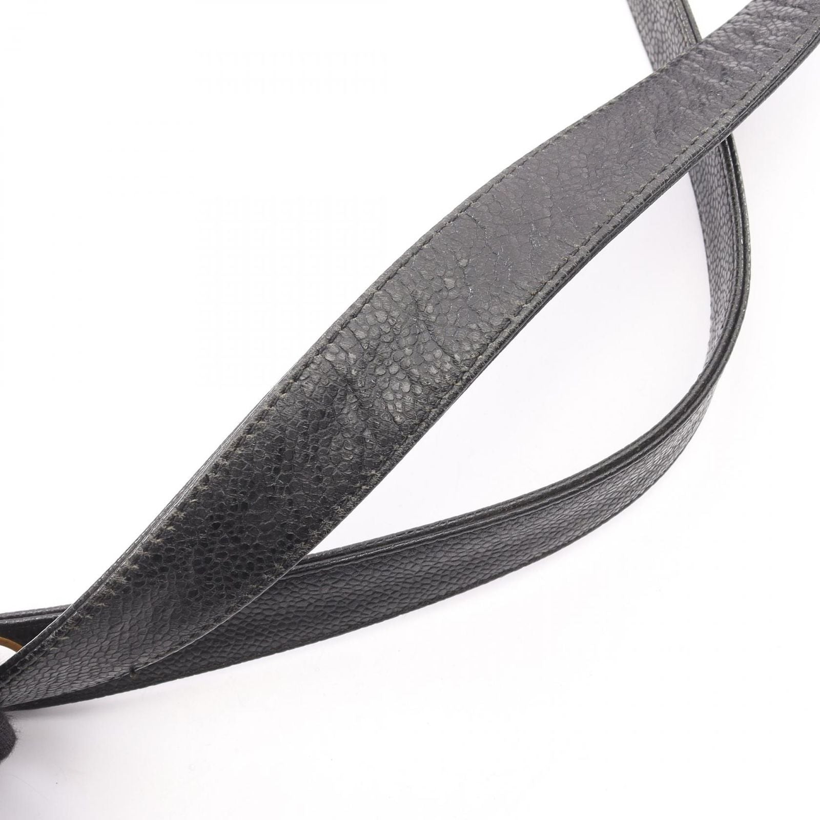 Chanel Tote Triple CC Logo Black Caviar Leather Coco — view 7