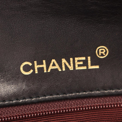 Chanel Shoulder Bag Full Flap Quilted Black Lambskin Chain — view 4