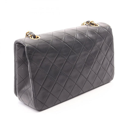 Chanel Shoulder Bag Full Flap Quilted Black Lambskin Chain — view 2