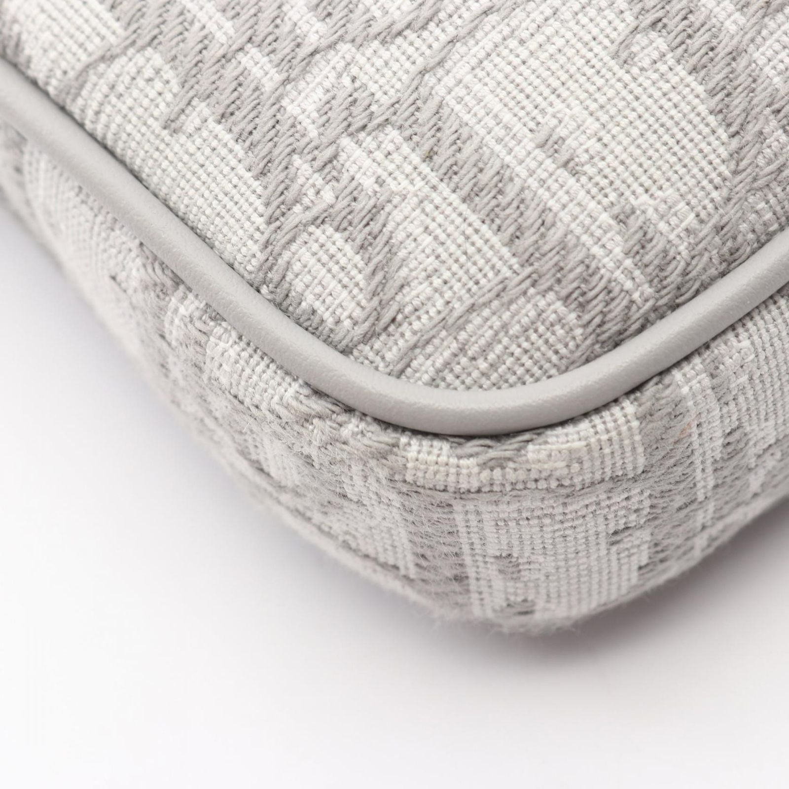 Dior Shoulder Bag Kids Multi Function Small White Oblique Gray Canvas — view 5
