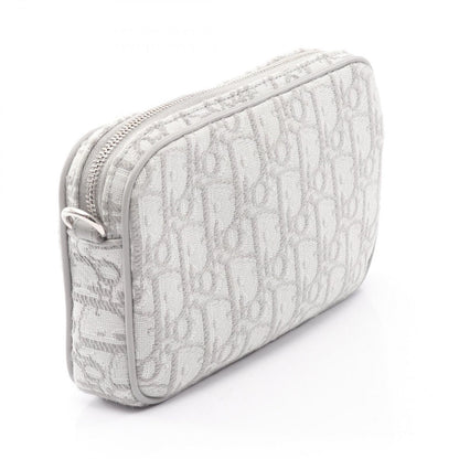 Dior Shoulder Bag Kids Multi Function Small White Oblique Gray Canvas — view 2