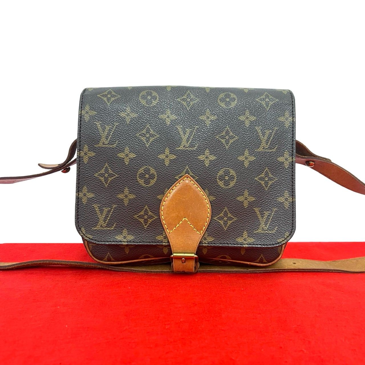 Louis Vuitton Vintage Cult Ciel MM Monogram Leather Shoulder Bag Pochette Brown