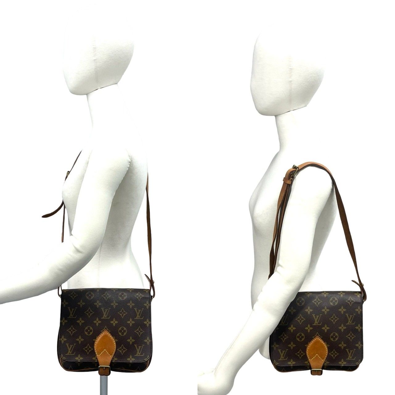 Louis Vuitton Vintage Cult Ciel MM Monogram Leather Shoulder Bag Pochette Brown — view 2