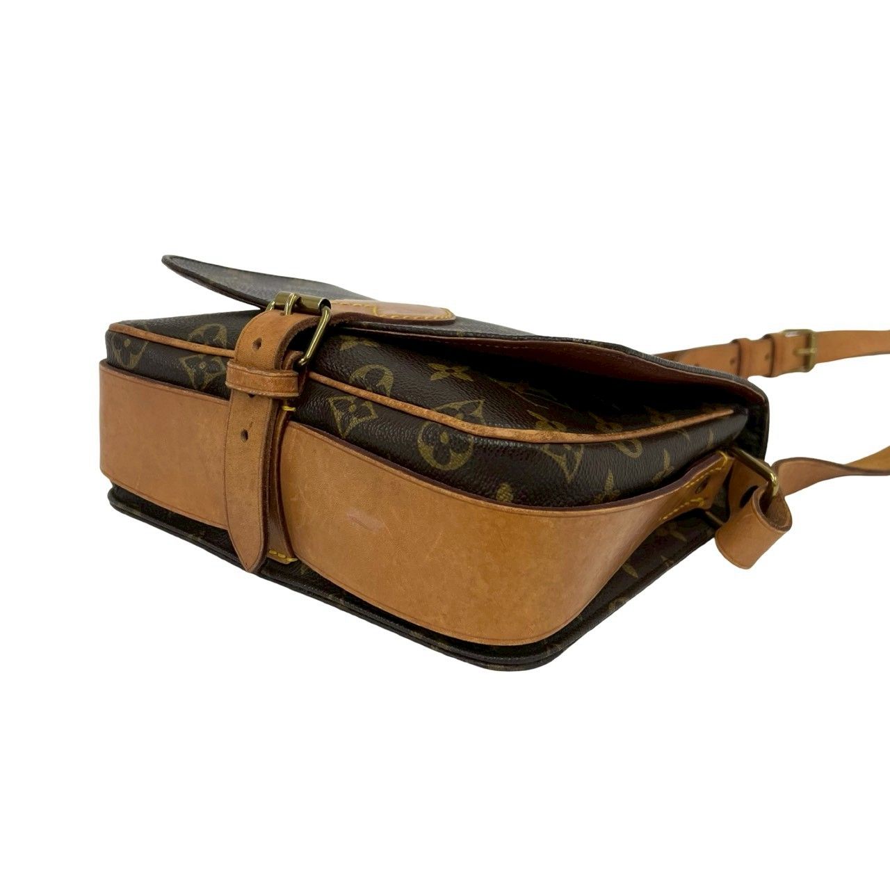 Louis Vuitton Vintage Cult Ciel MM Monogram Leather Shoulder Bag Pochette Brown — view 8