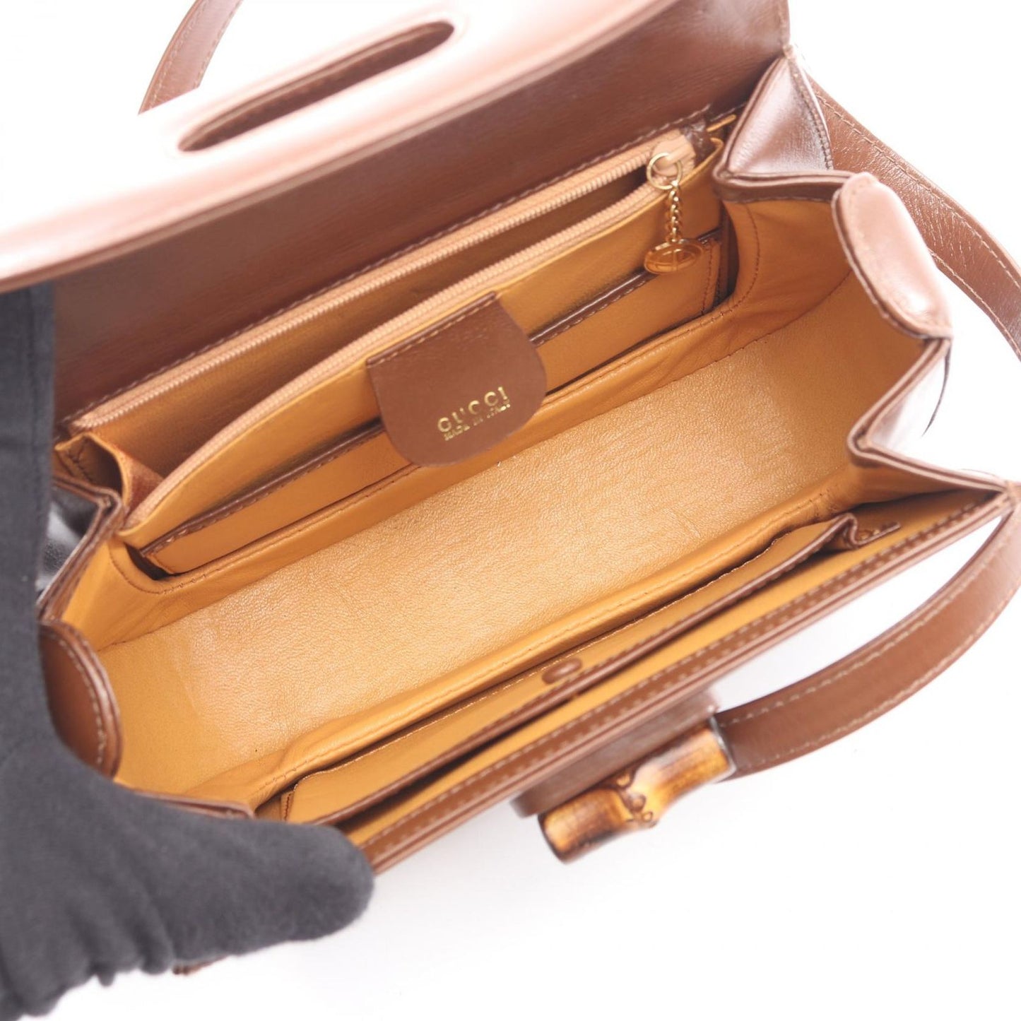Gucci Handbag Bamboo 2-Way 000 Brown Leather — view 3
