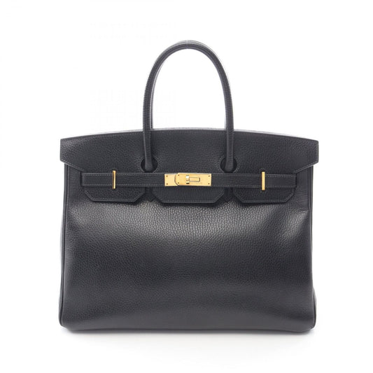 Hermes Handbag Birkin 35 Leather Black