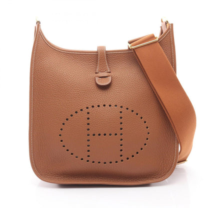 Hermes Shoulder Bag Evelyne 3 Trois PM Gold Leather