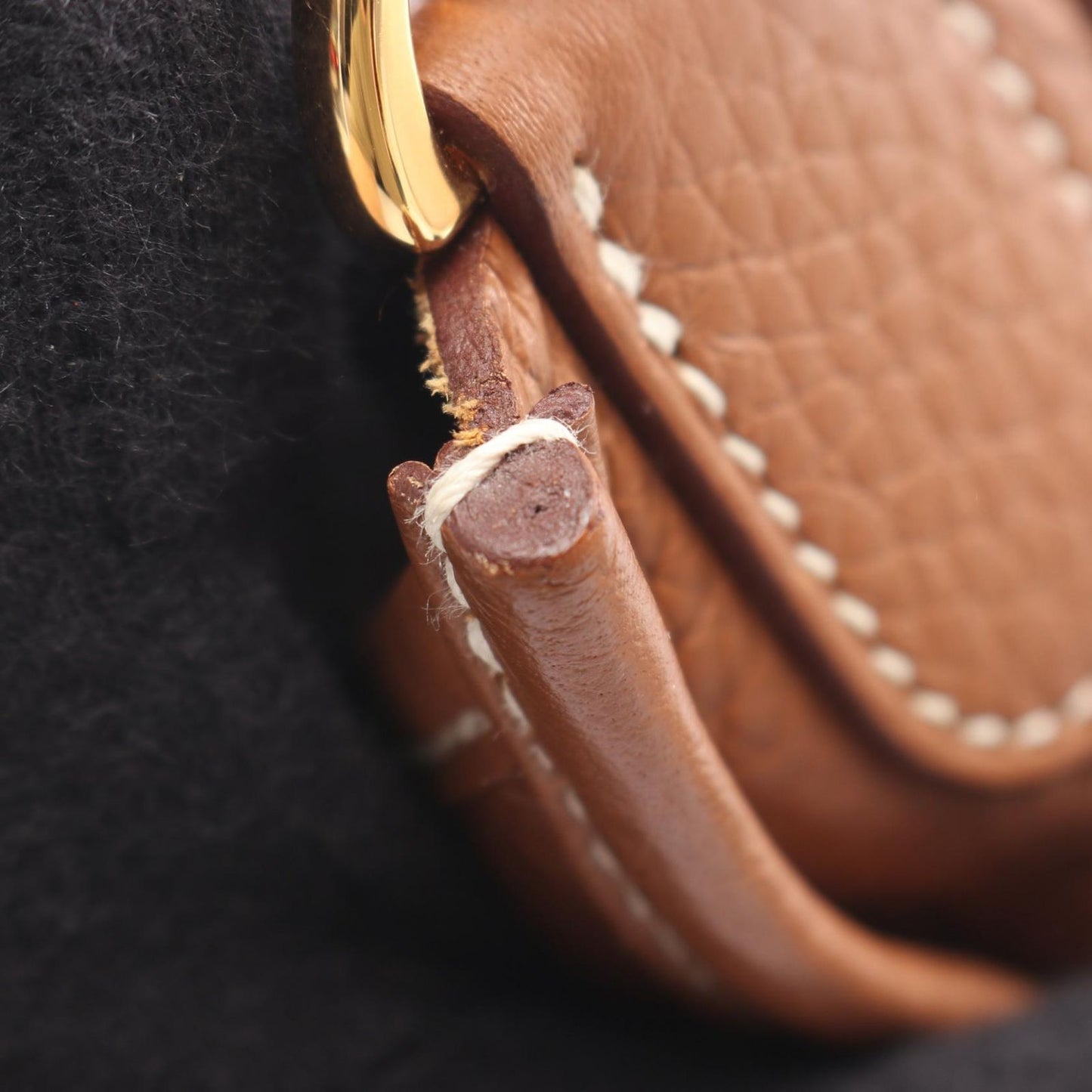 Hermes Shoulder Bag Evelyne 3 Trois PM Gold Leather — view 8