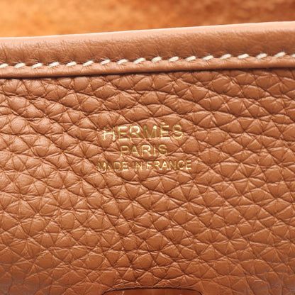Hermes Shoulder Bag Evelyne 3 Trois PM Gold Leather — view 4