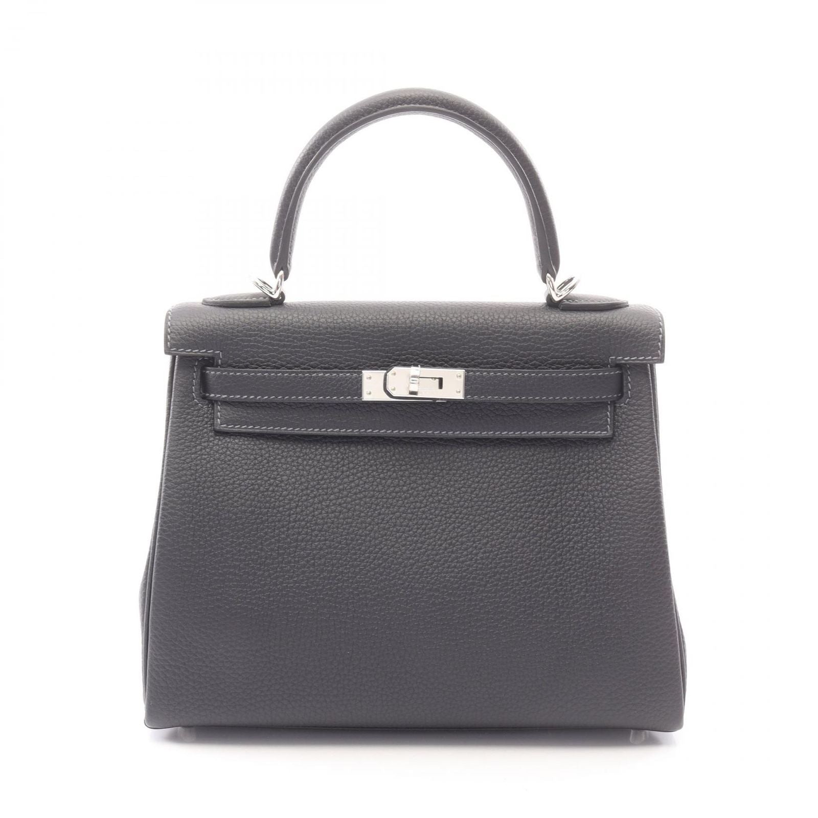 Hermes Handbag Kelly 25 Retourne 2-Way Canvas Leather