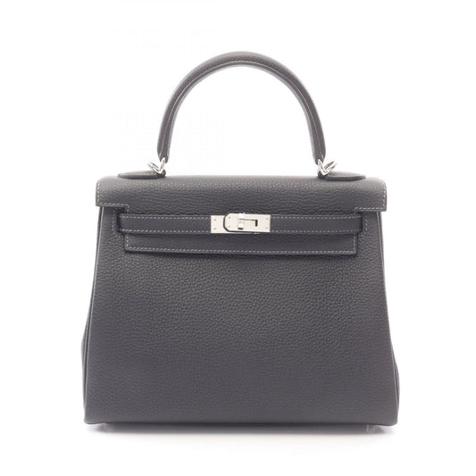 Hermes Handbag Kelly 25 Retourne 2-Way Canvas Leather