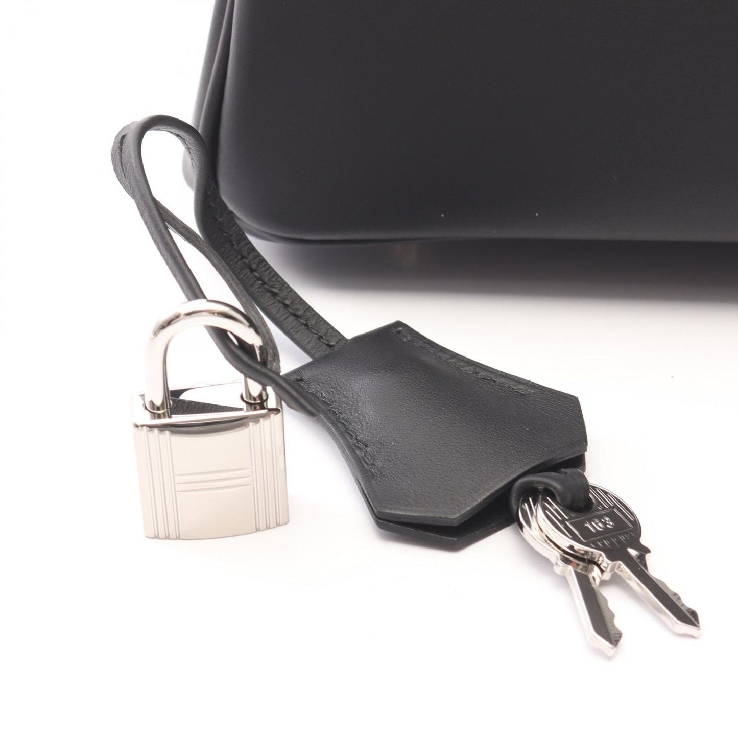 Hermes Handbag Birkin 25 Black Leather Calf — view 5