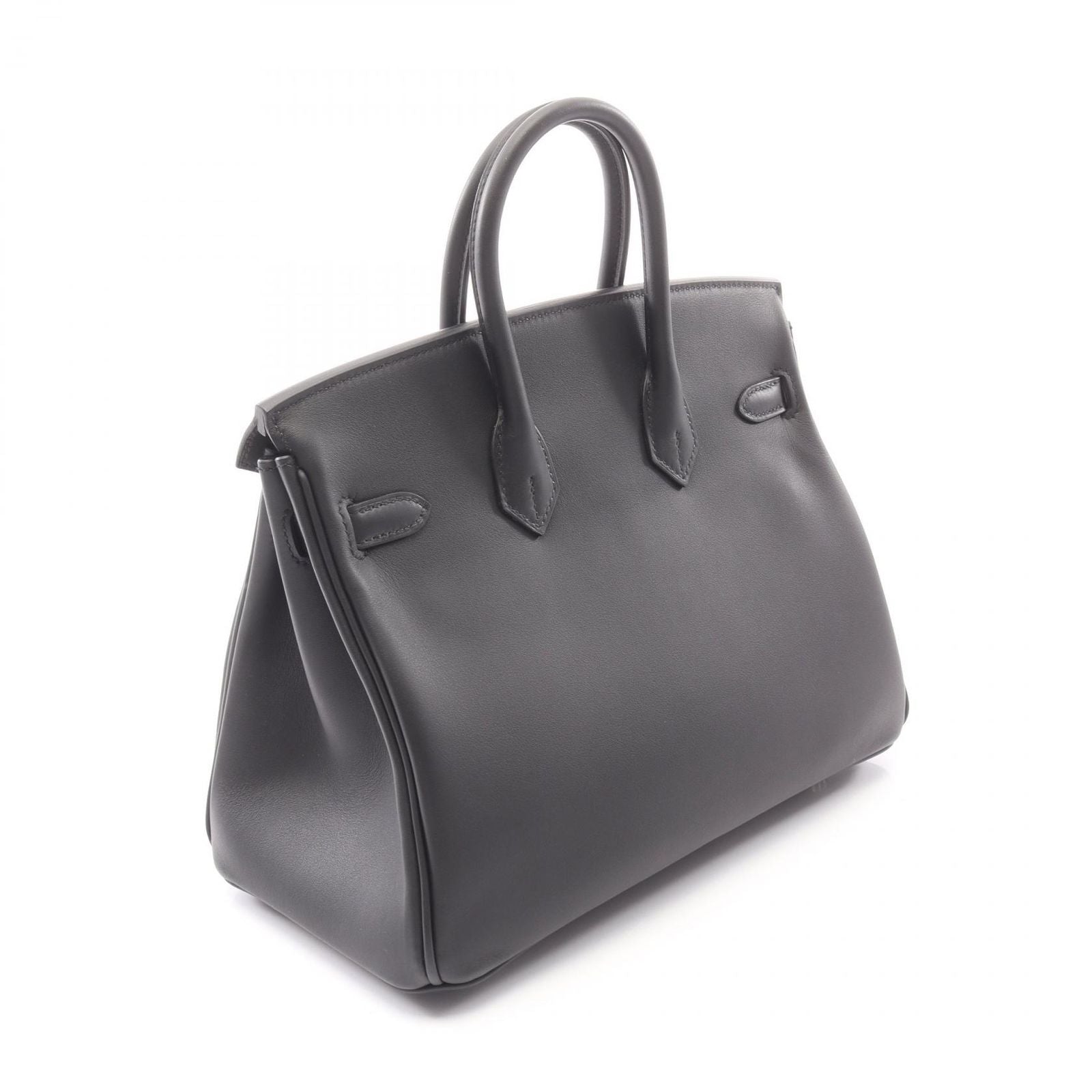 Hermes Handbag Birkin 25 Black Leather Calf — view 2