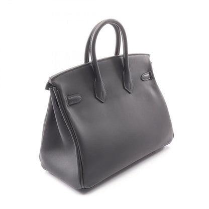 Hermes Handbag Birkin 25 Black Leather Calf — view 2