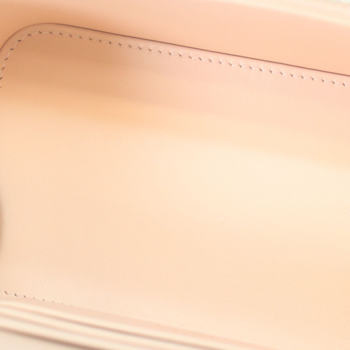 Chanel Pink Beige Caviar Gold Chain Vanity — view 9