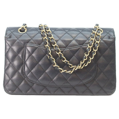 Chanel Black Caviar Gold Quilted 25 Shoulder Bag — view 3